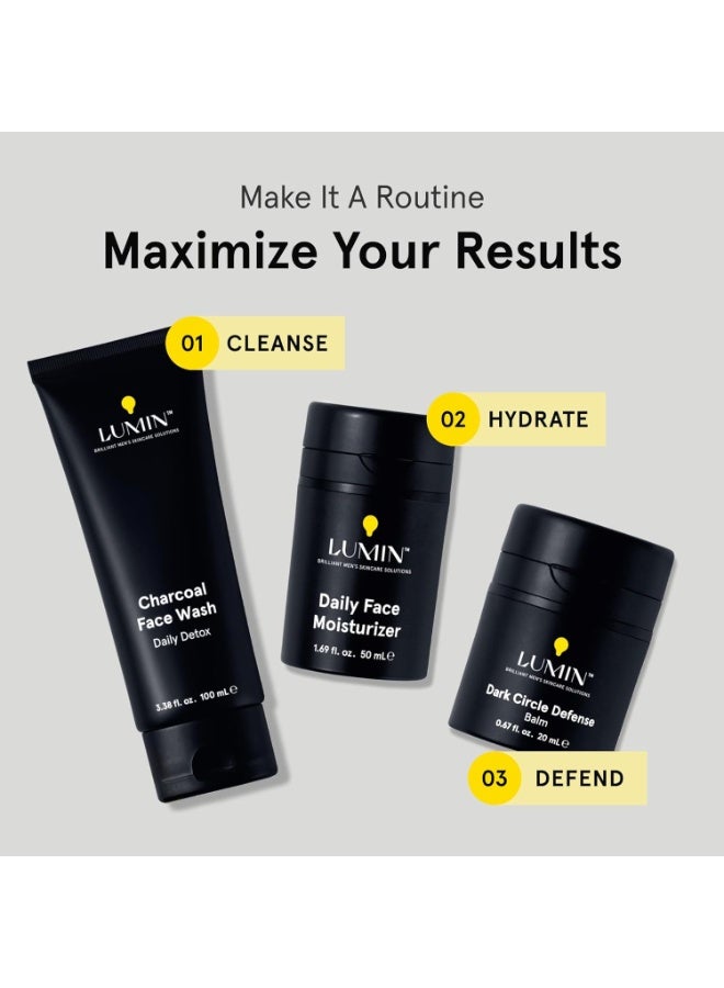 Lumin Charcoal Face Wash Daily Detox, Purifying Cleanser for Men with Charcoal, Rose Oil & Centella, 100ml - Image 5